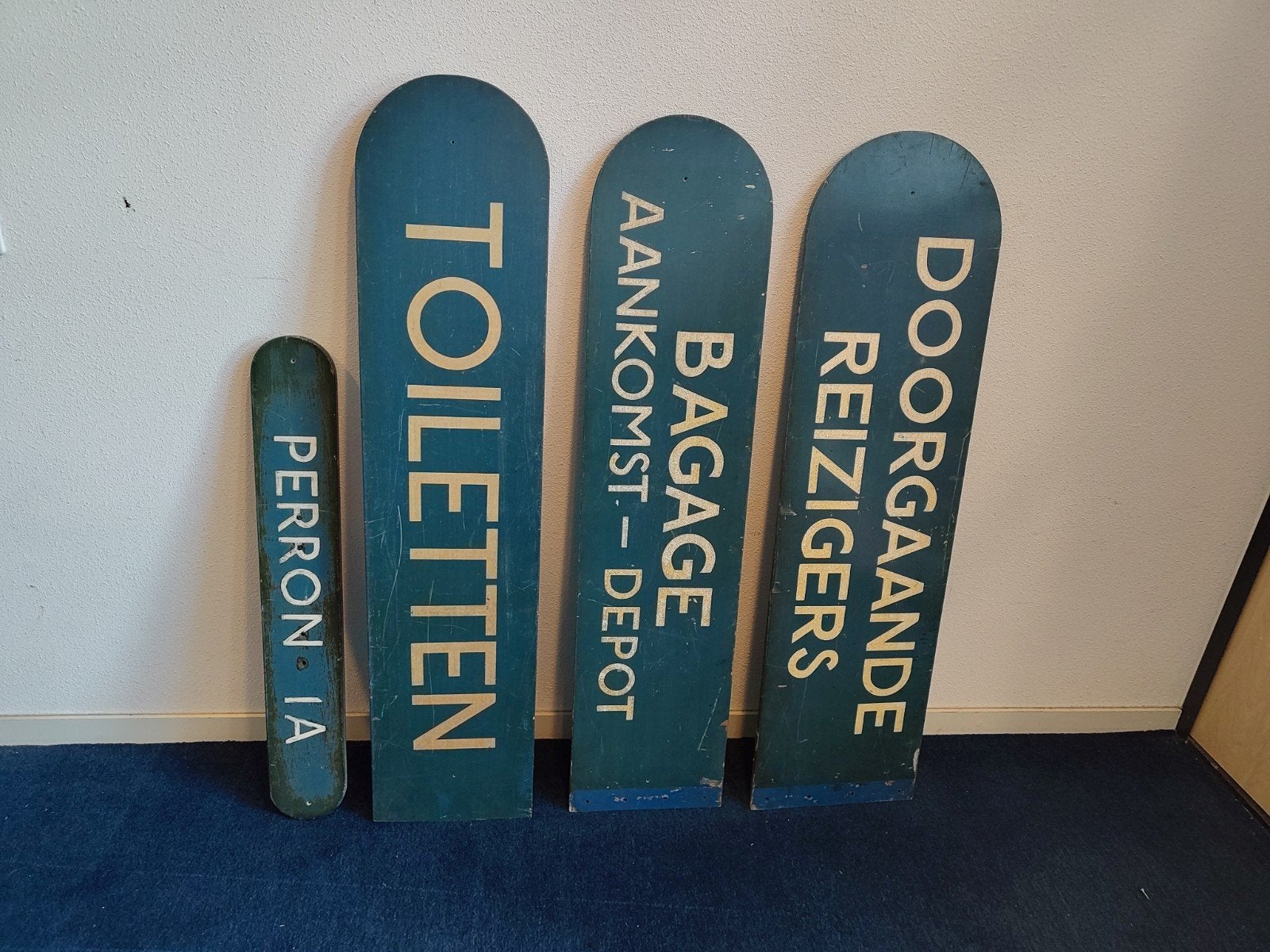 Unieke gehele set ns borden traject R'dam- Dordt, Ophalen, Trein, Overige typen
