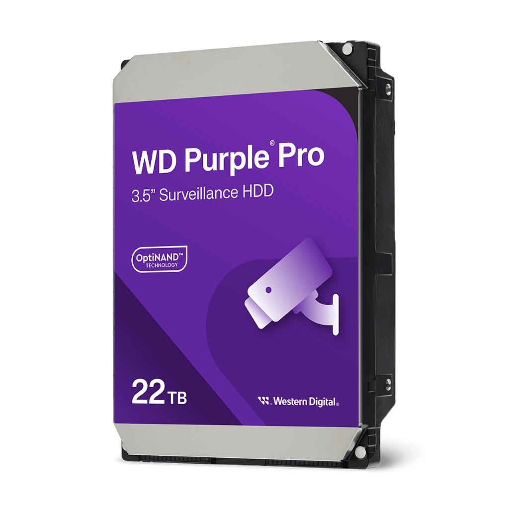 WD Purple 22TB AI (1 op voorraad), Intern, Zo goed als nieuw, Western Digital, Desktop
