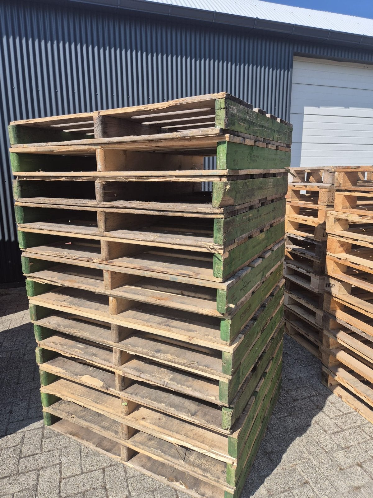 Stevige Blokpallets 100x120, Ophalen, Zo goed als nieuw