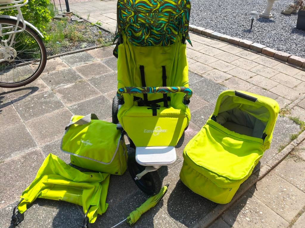 Mooie Complete Easywalker, Combiwagen, Ophalen, Overige merken, Verstelbare duwstang