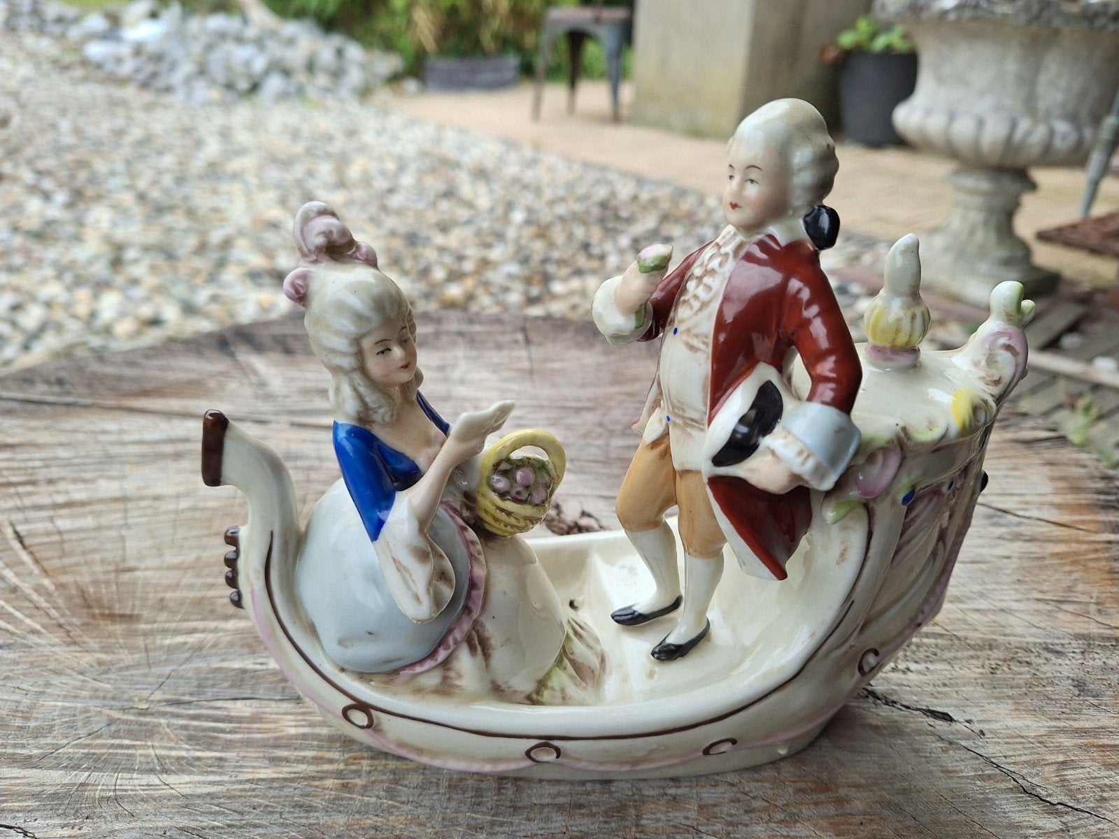 vintage Grafenthal Porseleinen Beeldje: Romantische Scène, Ophalen of Verzenden