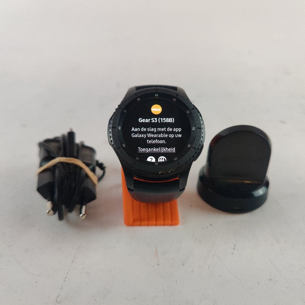 Samsung Gear s3 Frontier || Nu voor €29.99!, Zwart, Nieuw, Ophalen of Verzenden, X
