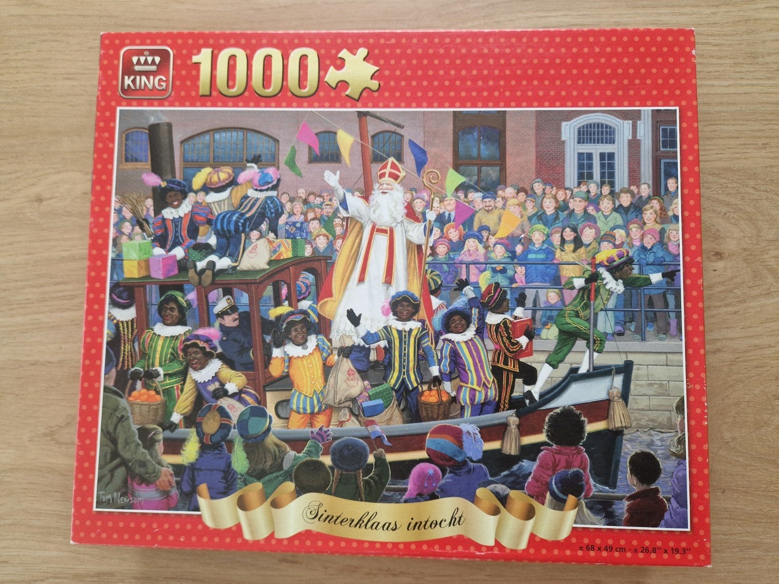 King Sinterklaas Intocht Legpuzzel 1000 stukjes, Hobby en Vrije tijd, Ophalen of Verzenden, 500 t/m 1500 stukjes, Zo goed als nieuw
