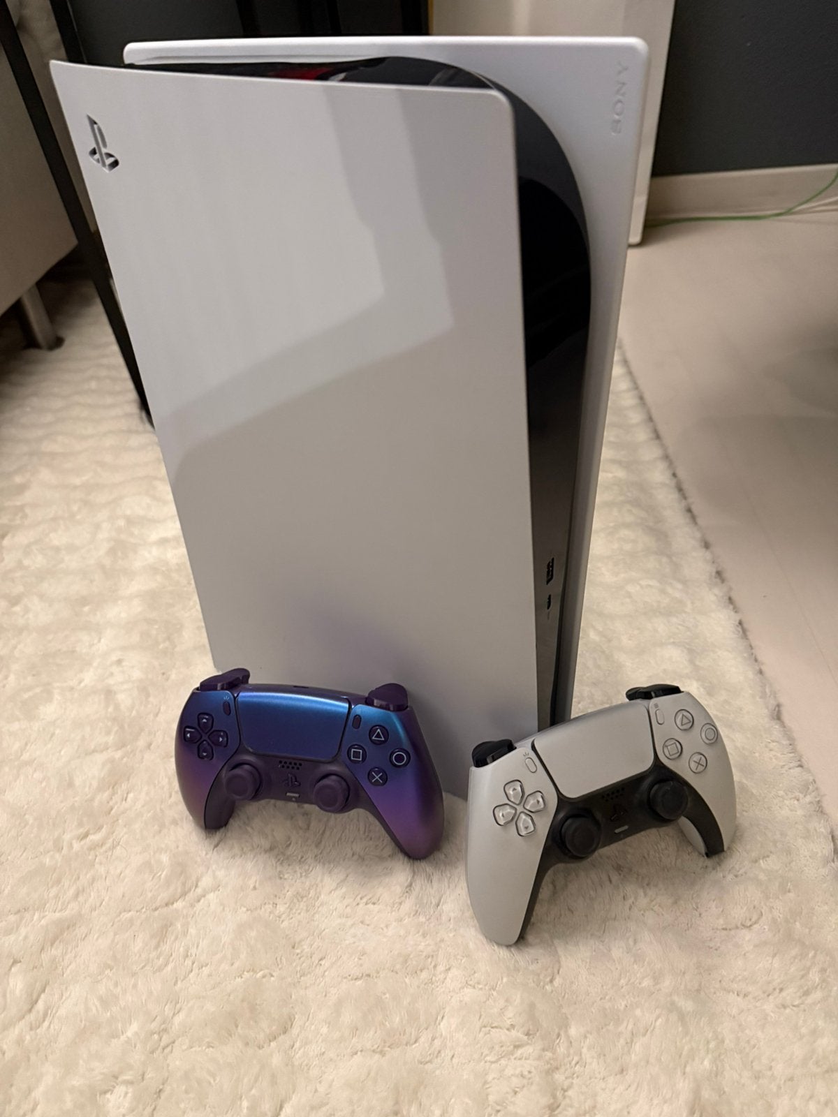 PlayStation 5 inclusief 2 controllers, Spelcomputers en Games, Spelcomputers | Sony PlayStation 5, Ophalen of Verzenden, Zo goed als nieuw