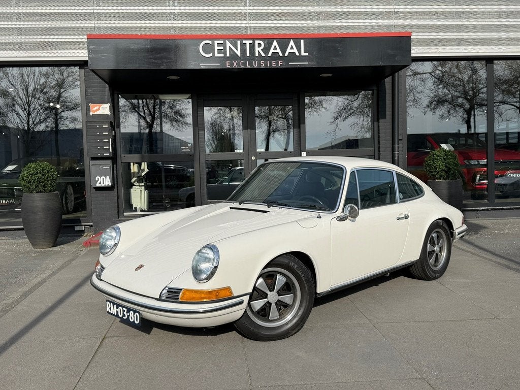 Porsche 911 T 2.4 130PK Coupé, Gebruikt, 4 stoelen, Wit, Leder