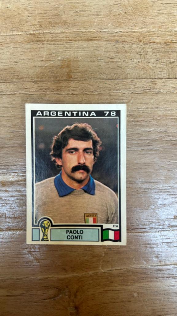 Panini Argentina 78 plaatje Paolo Conti WK 78, Verzenden, Zo goed als nieuw, Sticker