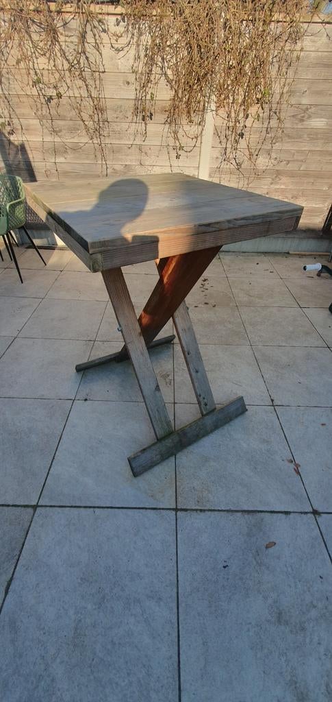 Degelijke statafel douglashout, Ophalen, Rechthoekig, Hout