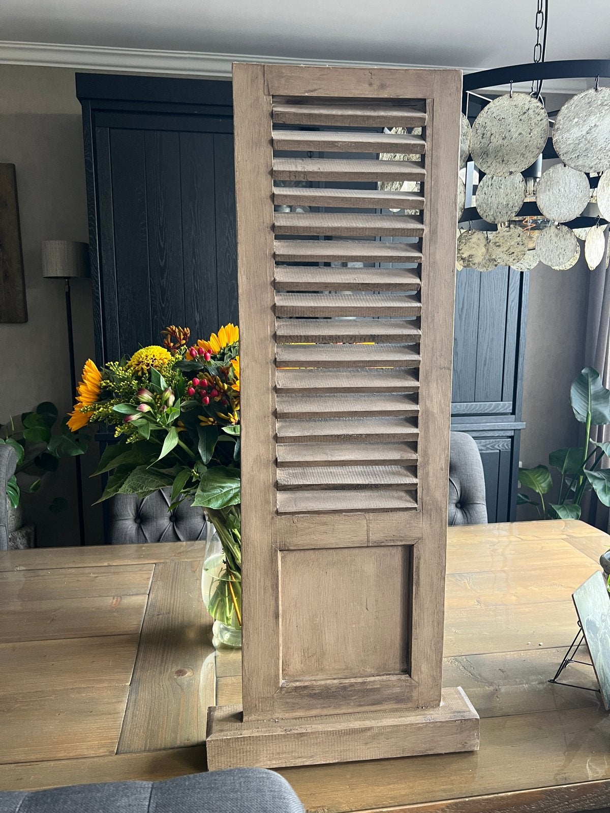 Decoratief houten luik voor vensterbank of interieur, Hout, Ophalen of Verzenden, Bruin, Landelijk