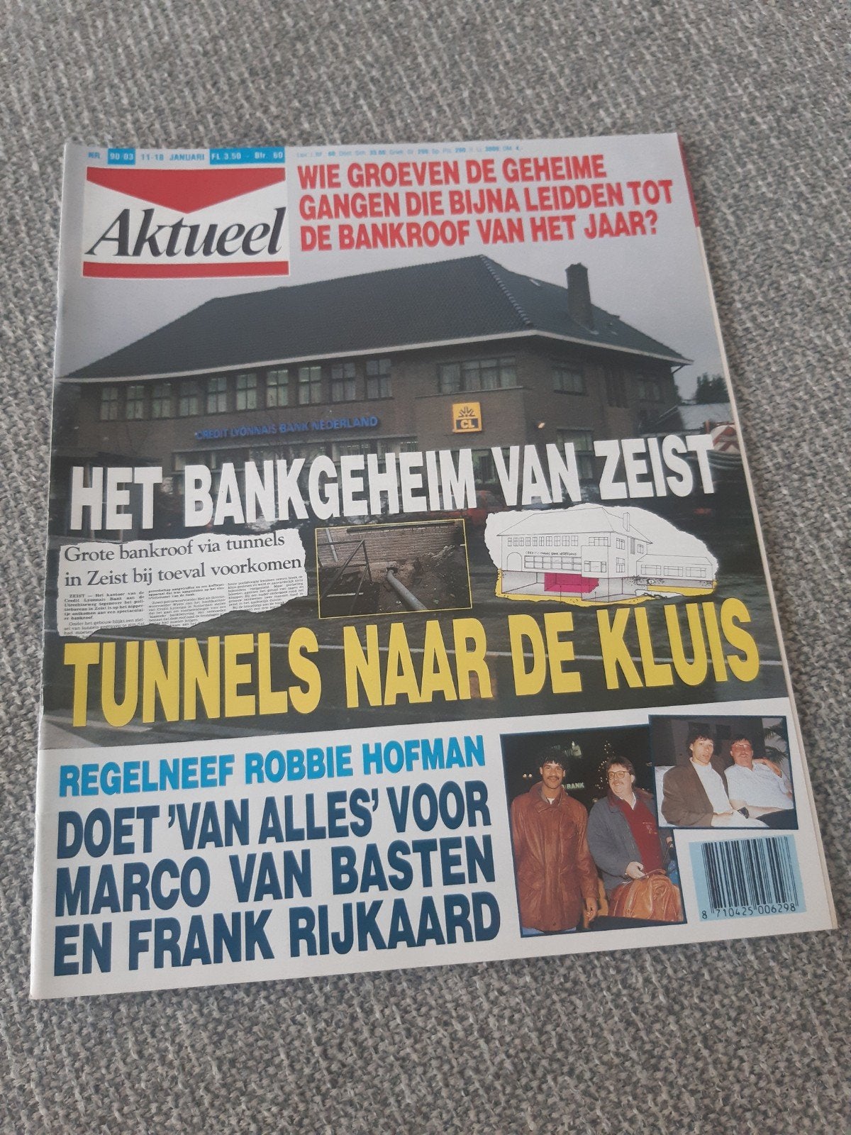 3.Aktueel 1990. Robbie Hofman. Marco van Basten. Frank Rijka, Verzenden, 1980 tot heden, Tijdschrift