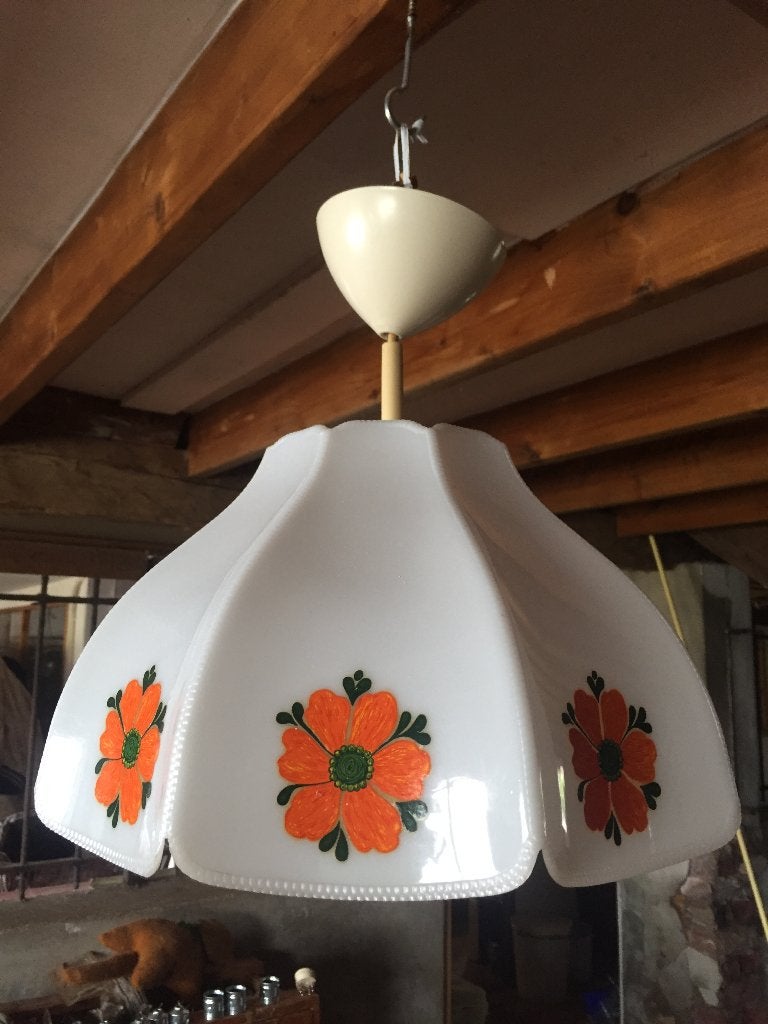 Vintage keukenlamp hanglamp kunststof, Ophalen of Verzenden, Huis en Inrichting