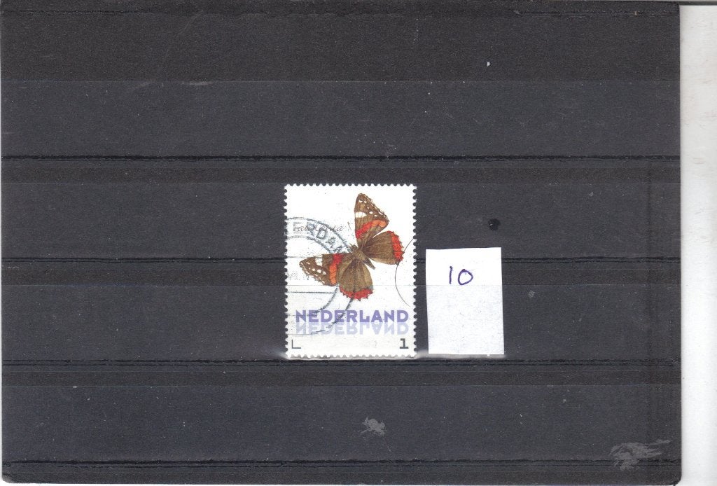 Nederland Kaderpostzegel Vlinders gest 10, Ophalen of Verzenden, Gestempeld