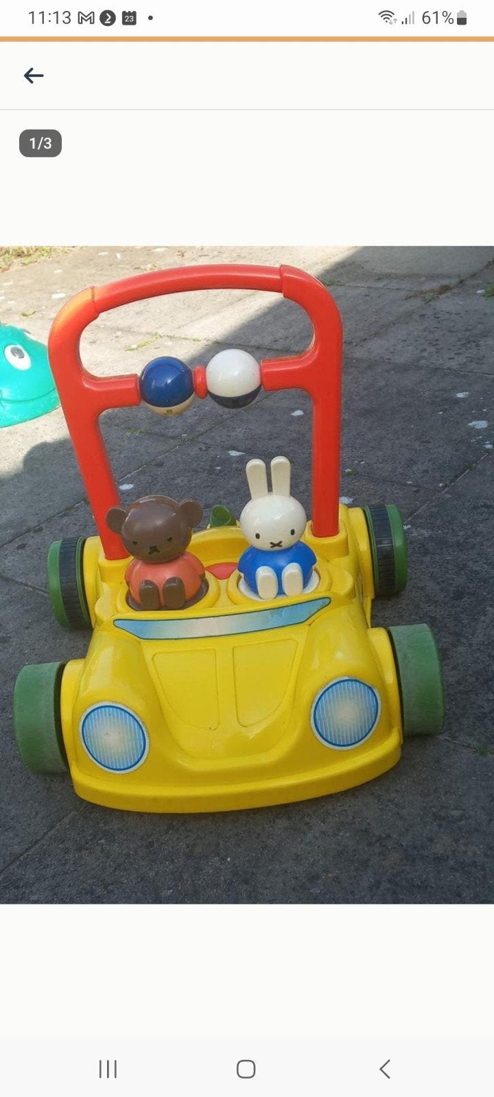 loopwagen nijntje en boris, Ophalen
