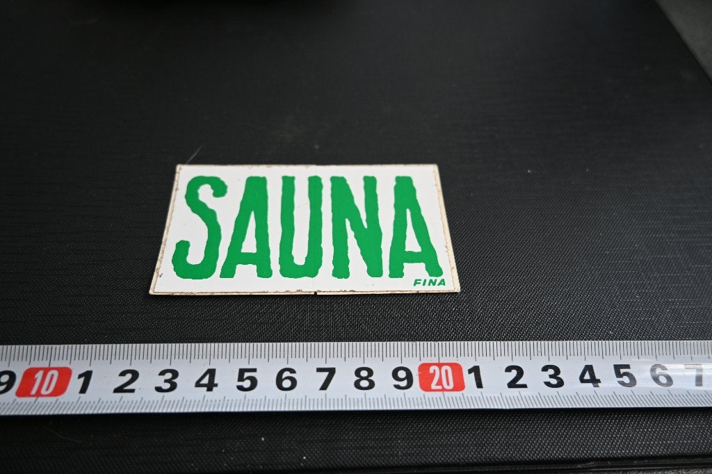 sticker FINA   SAUNA, Ophalen, Zo goed als nieuw