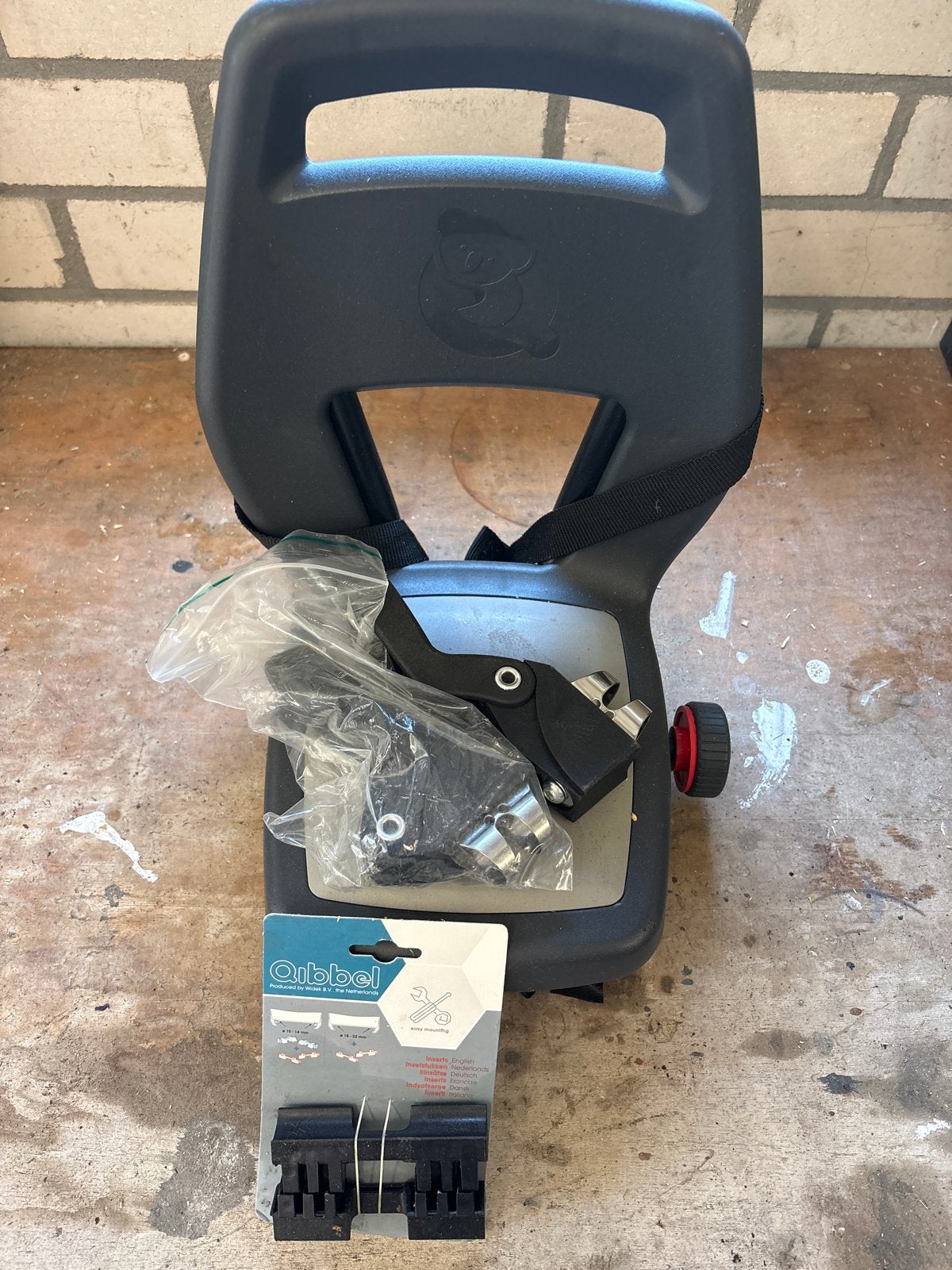 Qibbel Achterzitje voor Kinderen - Zwart, Ophalen of Verzenden, Gebruikt, 15 t/m 25 kg, Achterzitje