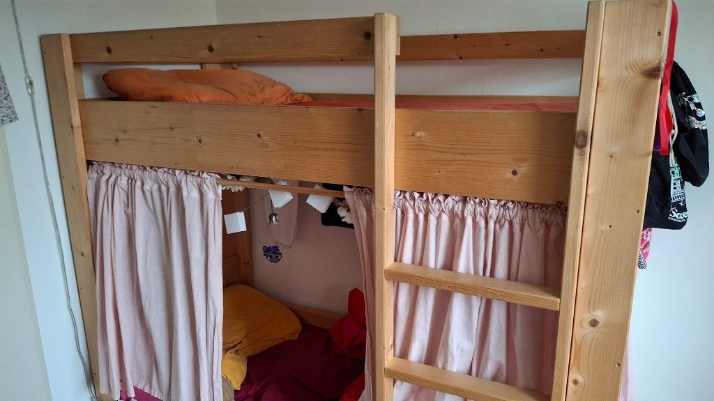 kleuter stapelbedje, Kinderen en Baby's, Kinderkamer | Stapelbedden en Hoogslapers, Ophalen, Gebruikt, Stapelbed