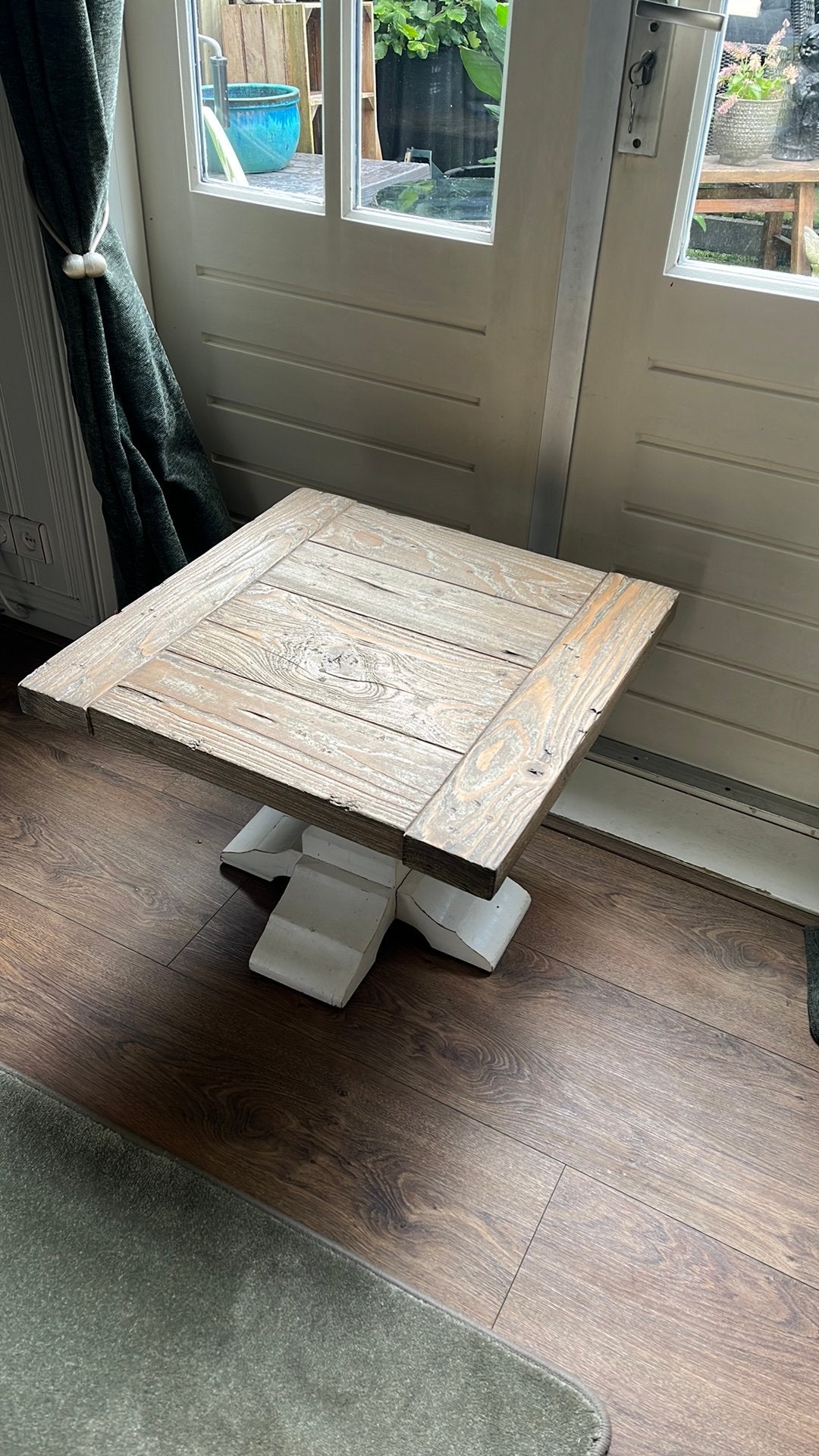 Amanda bijzettafel, landelijke stijl, Ophalen, Zo goed als nieuw, Rond, 50 tot 100 cm