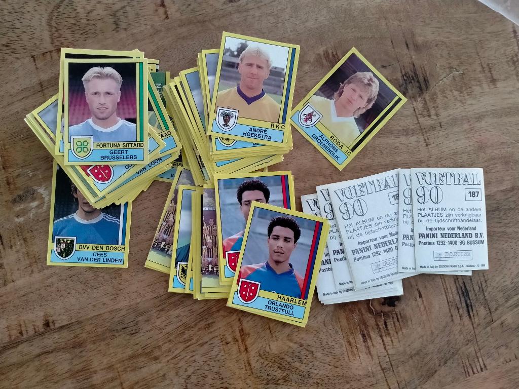 Panini 90 1990 voetbal vintage sport plaatjes kaartjes RARE, Verzamelen, Ophalen of Verzenden, Gebruikt, Overige binnenlandse clubs