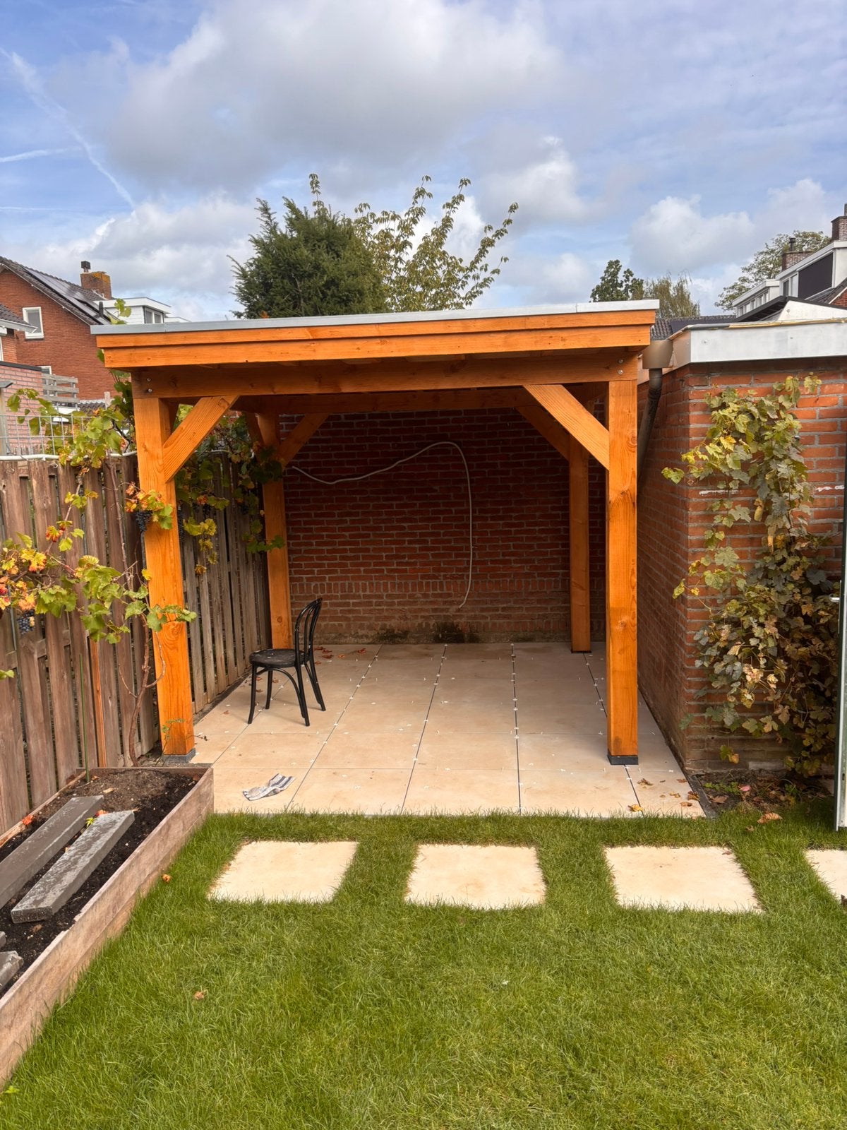 Tuintegels keramisch beige nieuw in doos 6,5m2 (60x60x2), Ophalen, Nieuw, Keramiek, Terrastegels