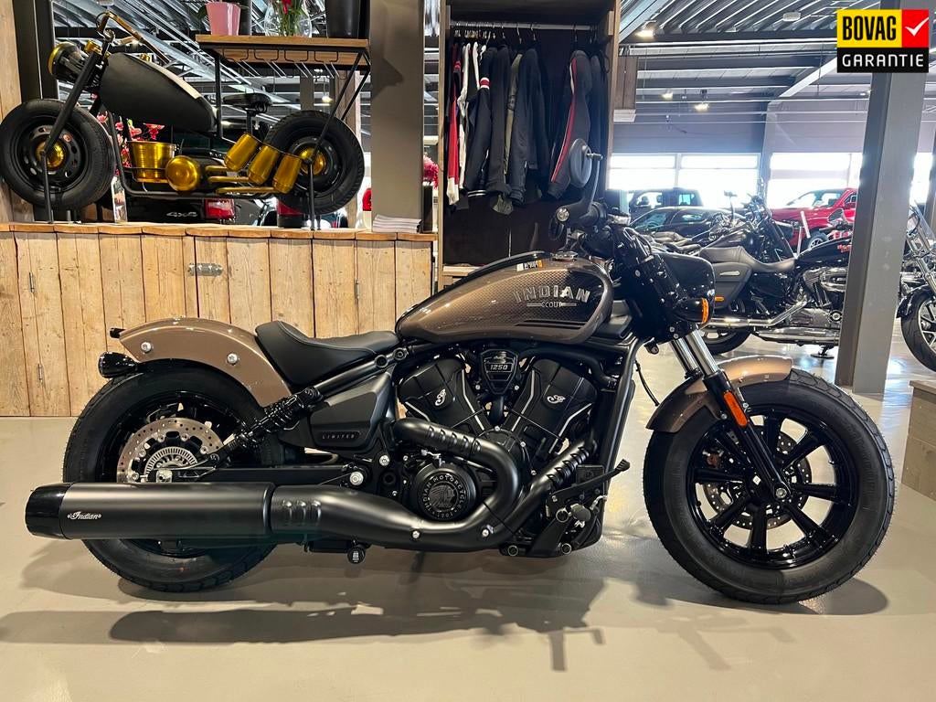 Indian Chopper Scout Bobber 1250 LTD+ TECH, Curieweg 6a
2408 BZ  Alphen aan den Rijn, NL, Chopper, Bedrijf, Meer dan 35 kW