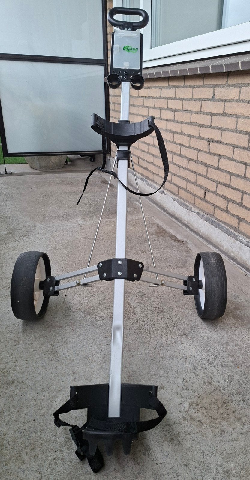 Apron 2-wiel golftrolley  golfkar golf trolley, Ophalen, Gebruikt, Golfkar, Overige merken