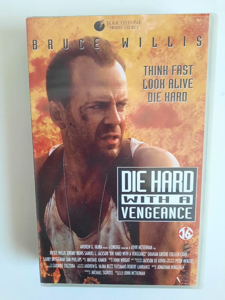 DVD VHS Die Hard 3 - With A Vengeance met Bruce Willis, Vanaf 16 jaar, Ophalen of Verzenden, Zo goed als nieuw, Actie