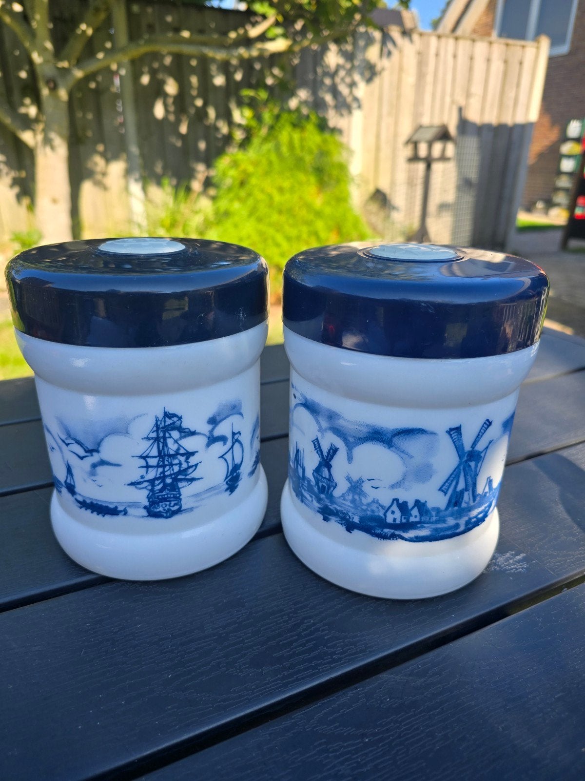 Vintage Opaline Melkglas Sigaren Tabakspot, Ophalen