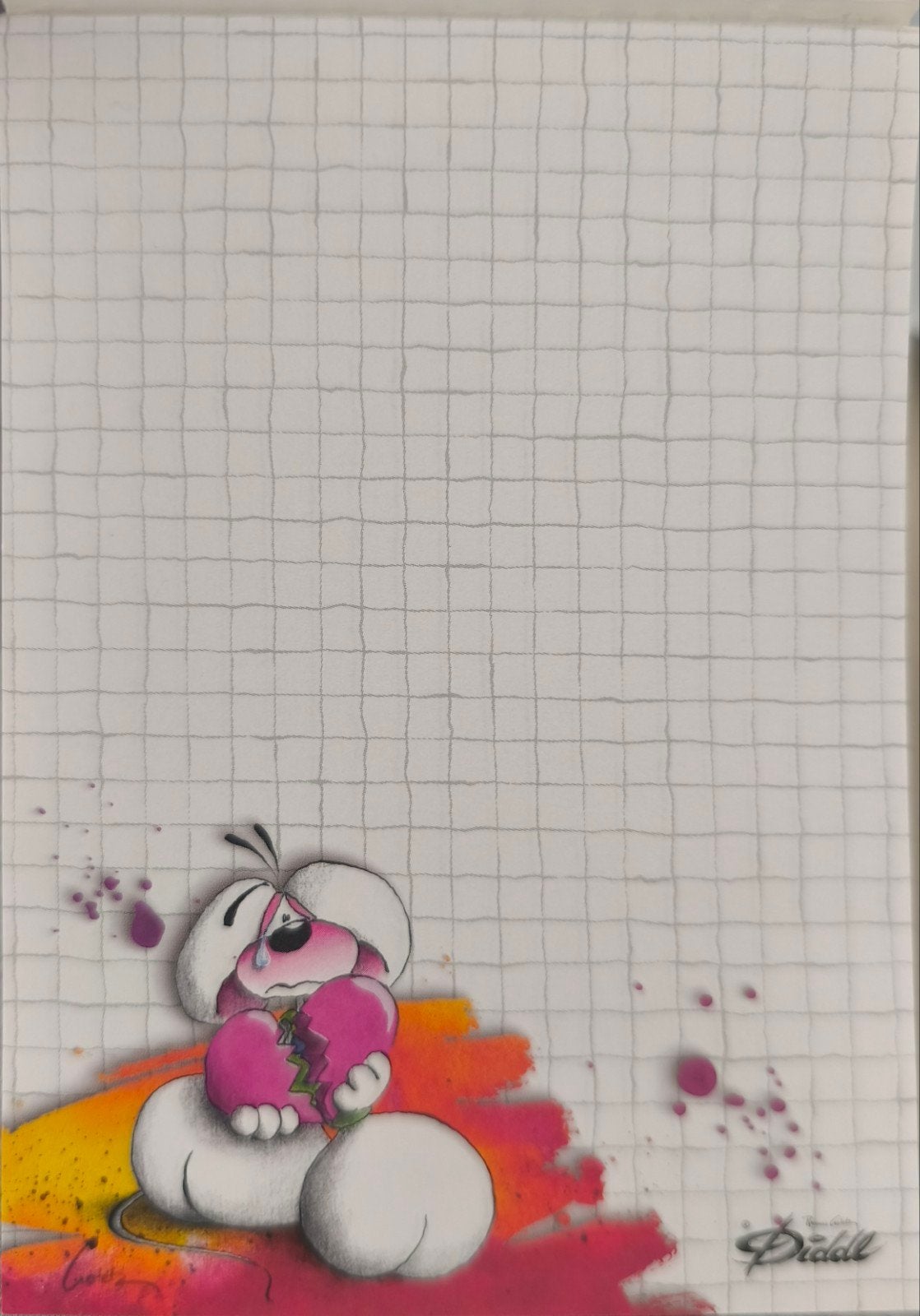 Diddl blaadje ( A6 wit 49), Verzenden, Zo goed als nieuw, Papier, Kaart of Schrift