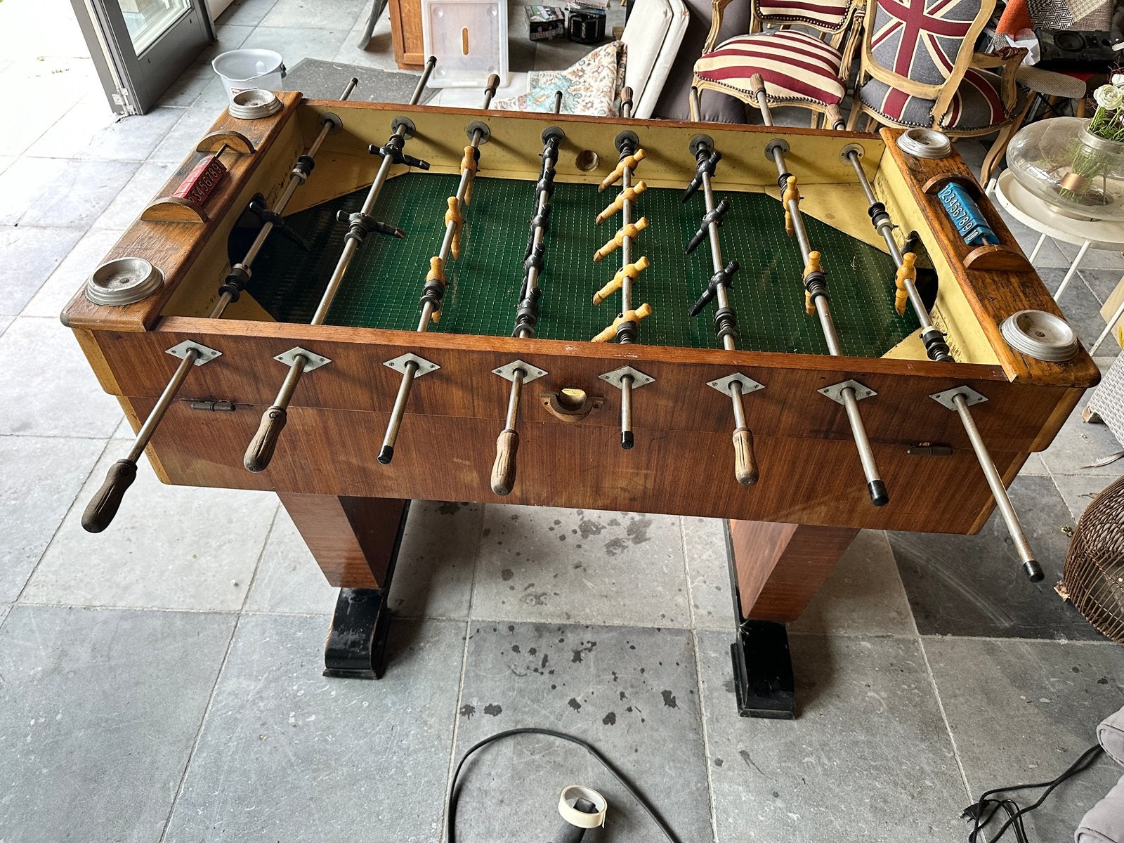 Vintage Topper Tafelvoetbalspel - Café Model, Ophalen, Gebruikt