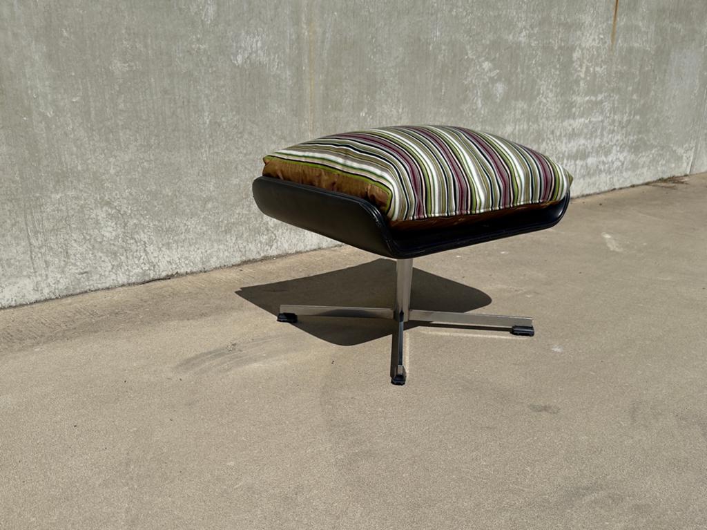 Vintage leren hocker | modernistisch design voetenbankje, Minder dan 50 cm, Gebruikt, |, Vitra Eames Knoll Gispen Artifort Stellar Works Cassina Ligne