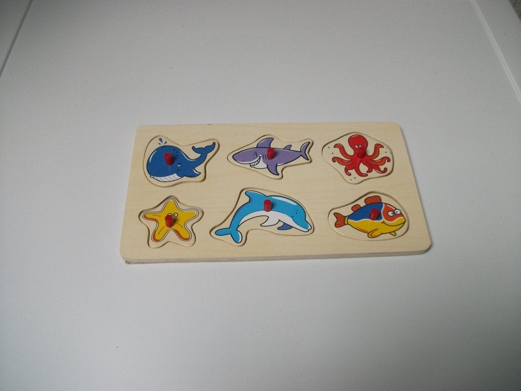 Puzzel vissen 6 delig, Ophalen of Verzenden, Gebruikt
