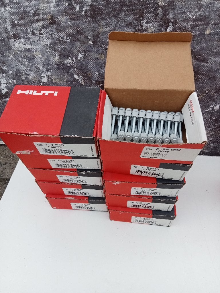 Hilti nagels X-DIN 42 MX, Doe-het-zelf en Verbouw, Ophalen, Nieuw, Minder dan 50 mm, Spijkers