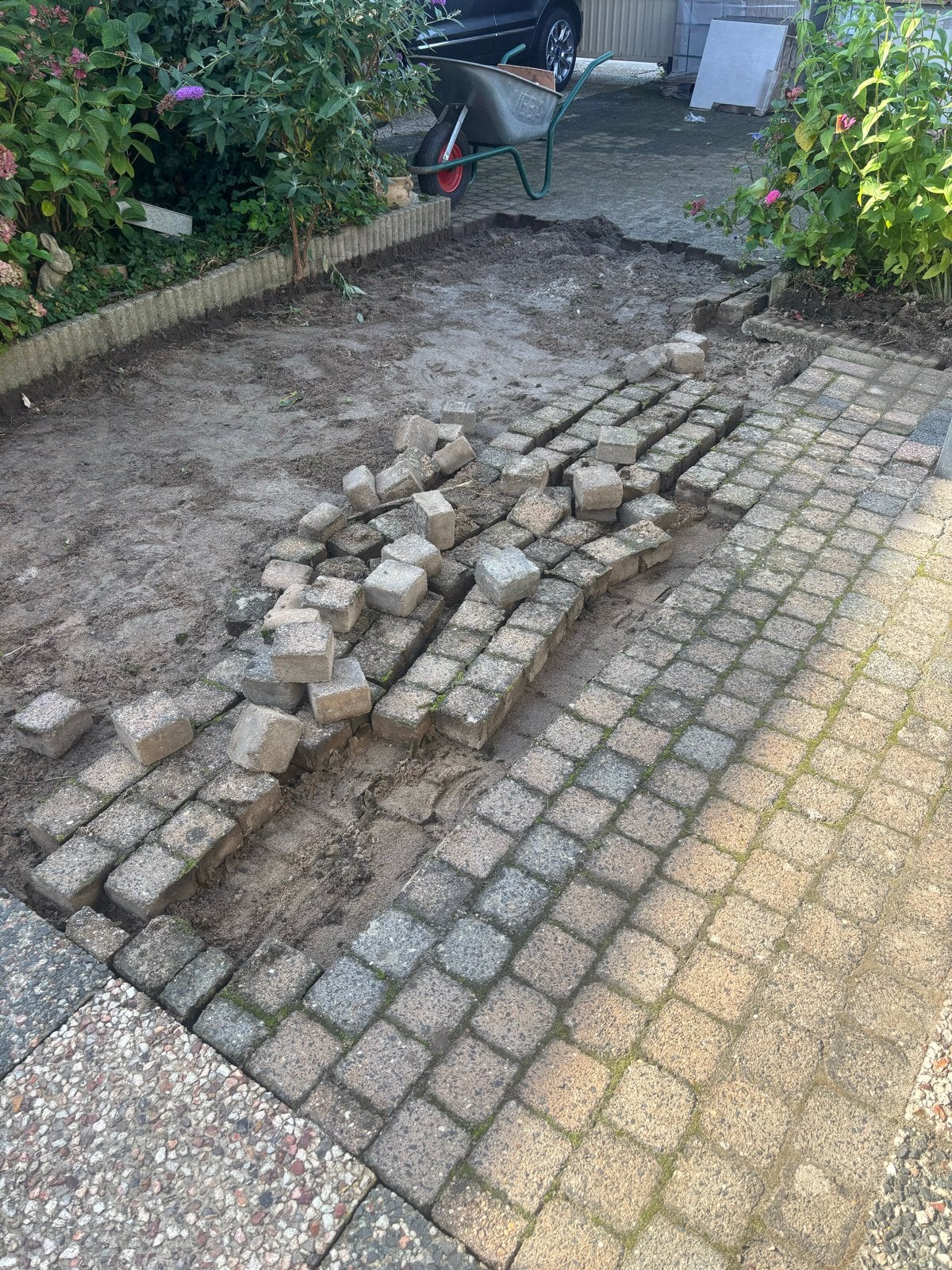 Gebruikte 10x10 cm klinkers, ca. 6 m², Tuin en Terras, Ophalen, Gebruikt, Klinkers, 5 tot 10 m²