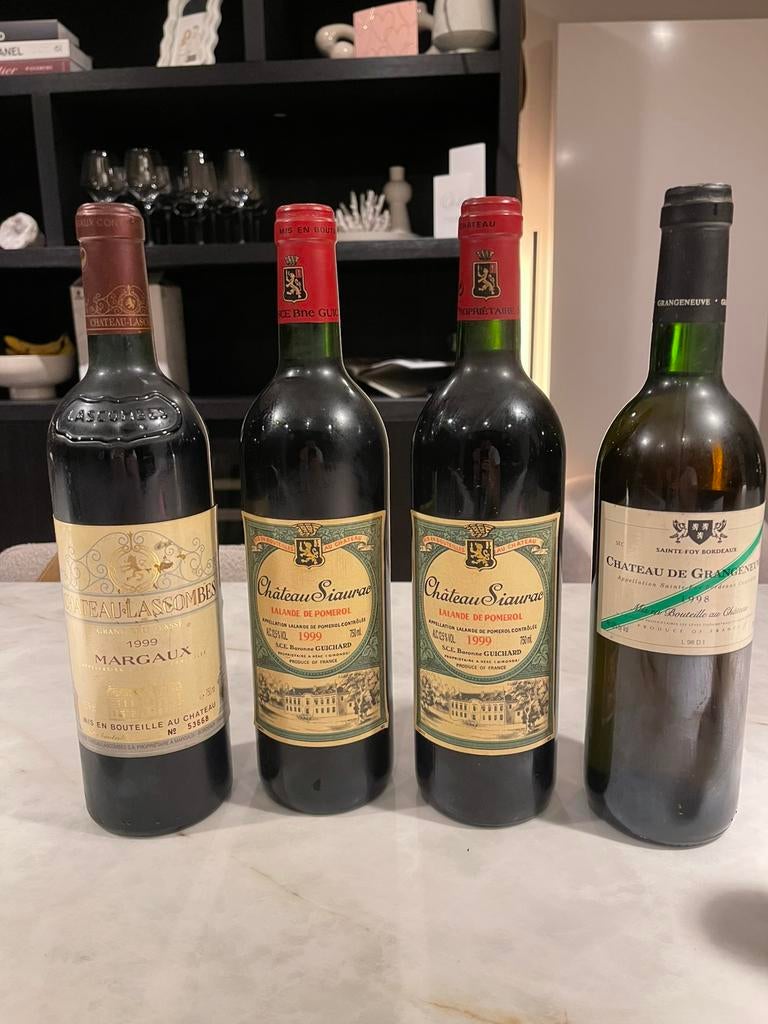 Oude Bordeaux wijnen, Verzamelen, Wijnen, Frankrijk, Ophalen of Verzenden, Zo goed als nieuw, Rode wijn