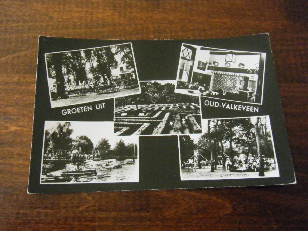 B32 - Oud-Valkeveen - oa Bootjes - Doolhof - Mooi/Oud, Ophalen of Verzenden, 1940 tot 1960, Zuid-Holland