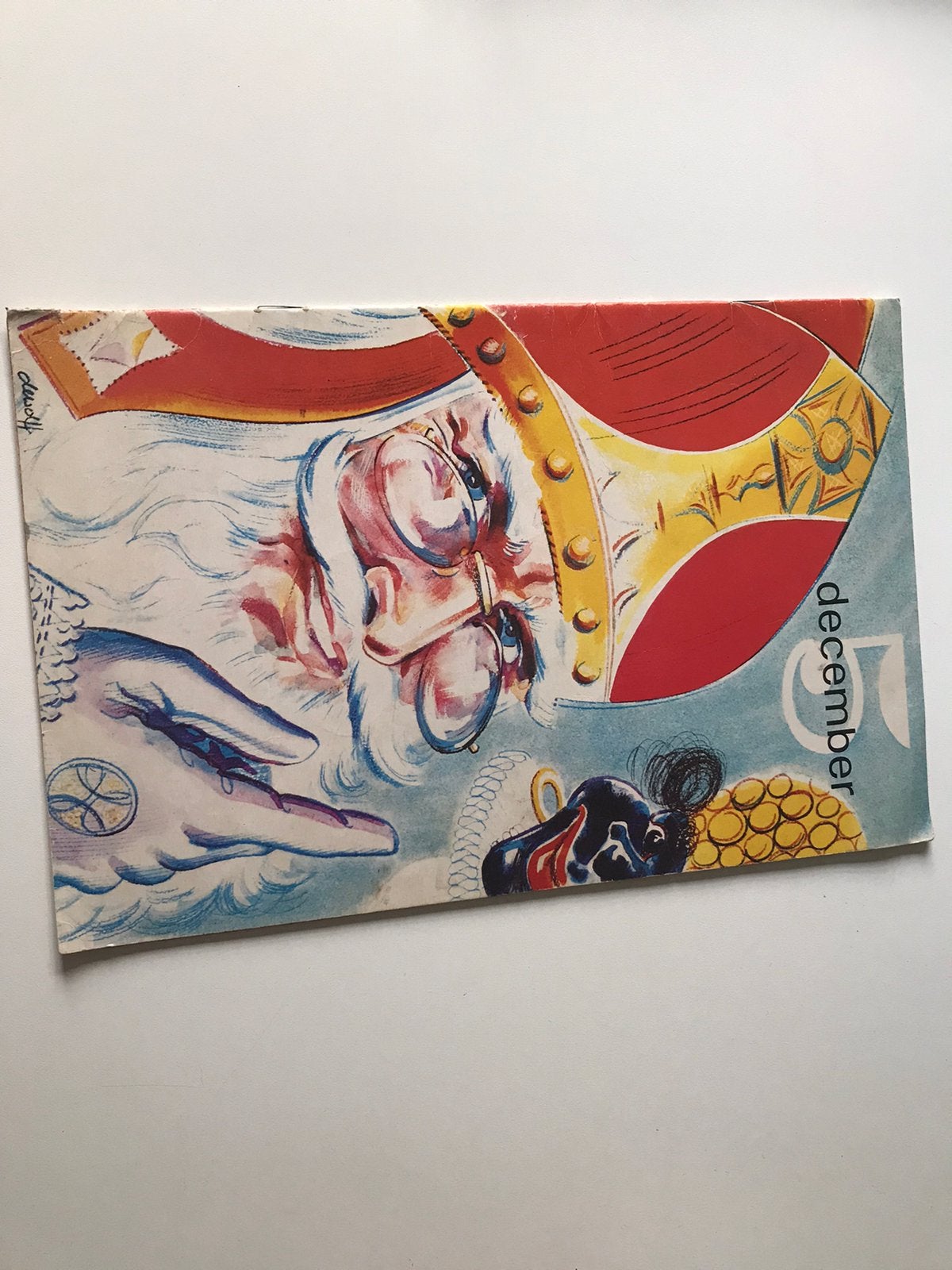 Oud sinterklaasboek (d) 5 december, Ophalen of Verzenden