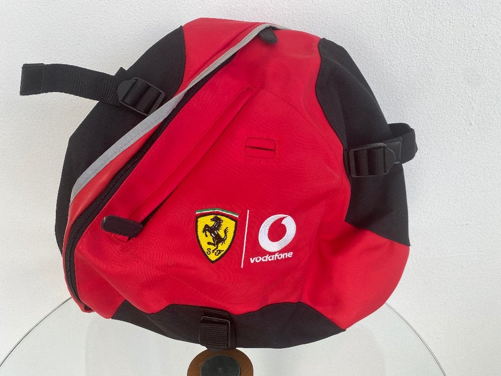 Formule 1 Ferrari Vodafone rugzak met telefoonhouder, Ophalen of Verzenden, Zo goed als nieuw, Formule 1