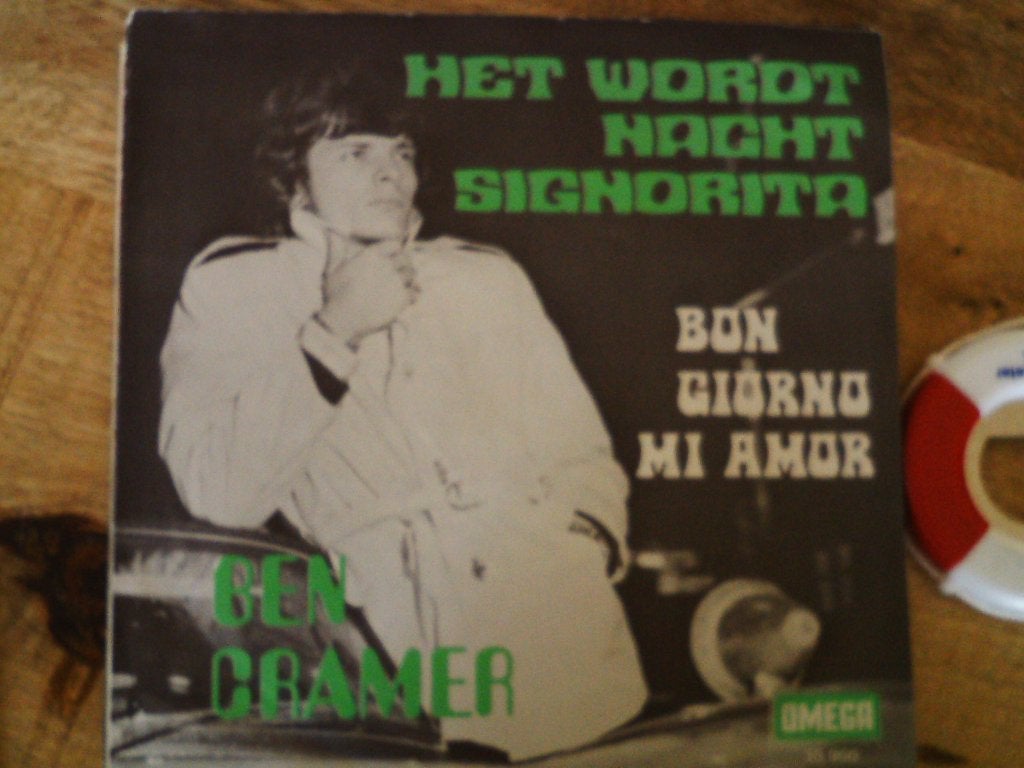ben cramer - het wordt nacht signorita 9jul, 7 inch, Ophalen of Verzenden, Zo goed als nieuw, Fotohoes