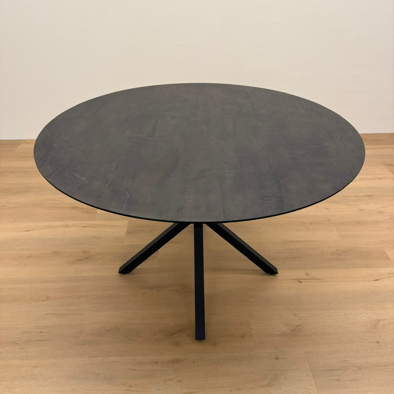 Ronde eettafel 120cm - Marmer HPL - Direct Leverbaar, Huis en Inrichting, Rond, Ophalen of Verzenden, Zo goed als nieuw, Info@betaalbaar-design.nl