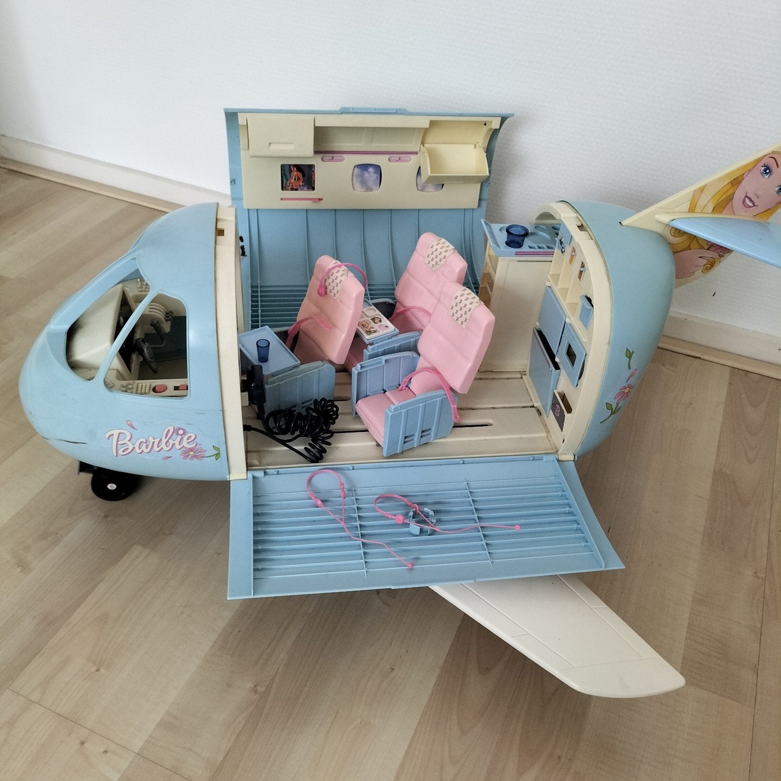 Barbie Vliegtuig Speelset - Vintage Speelgoed, Ophalen of Verzenden, Gebruikt