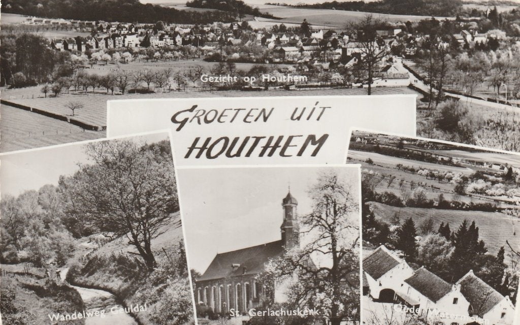 HOUTHEM Panorama Wandelweg Geuldal Groeten, Verzenden, 1960 tot 1980, Gelopen, Limburg