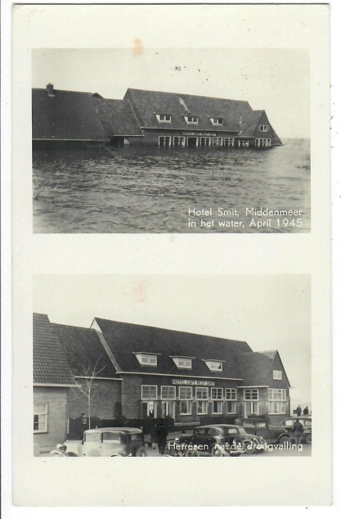 Middenmeer - Hotel Smit, Verzamelen, Verzenden, 1940 tot 1960, Gelopen, Noord-Holland