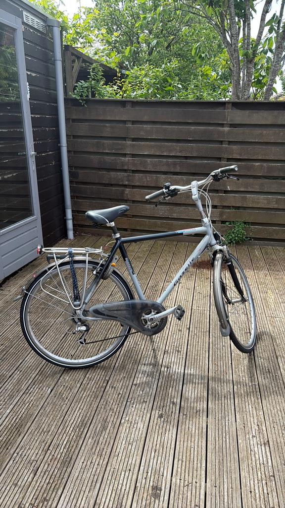 Gazelle herenfiets, Fietsen en Brommers, Ophalen, Gebruikt, Velgrem, Versnellingen