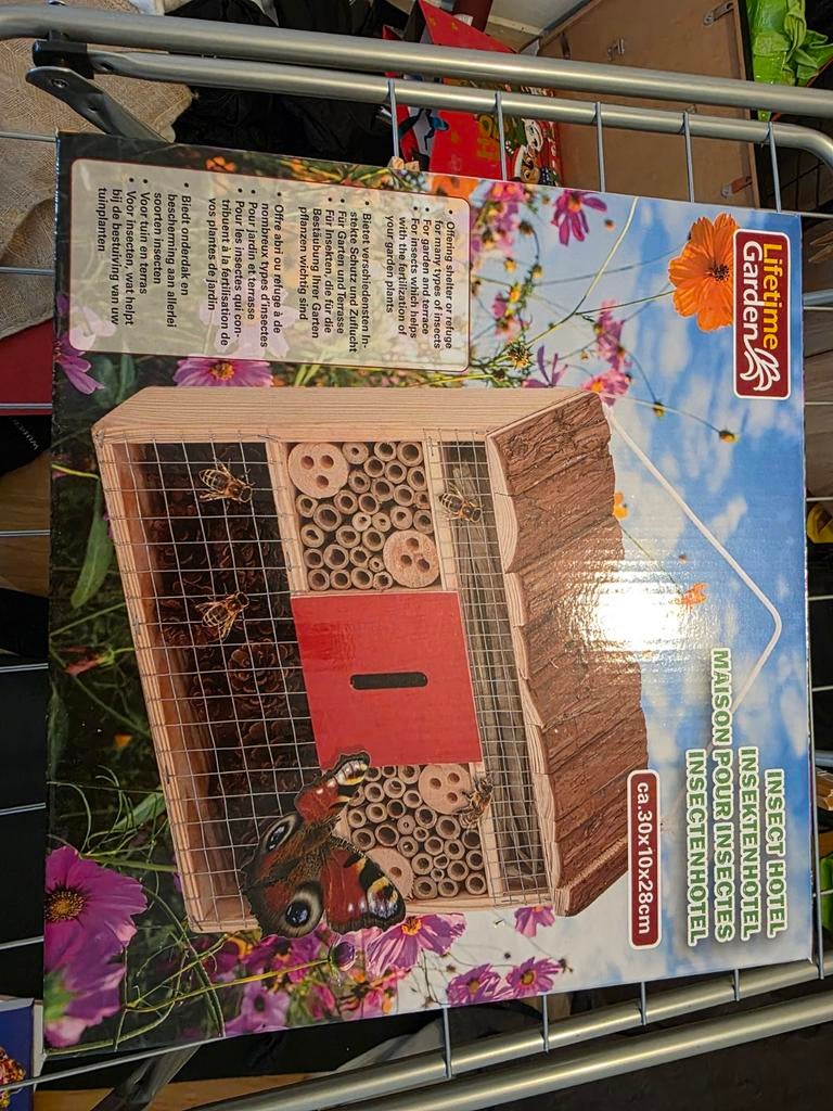 Insectenhotel voor bijen en vlinders - Lifetime Garden, Tuin en Terras, Overige Tuin en Terras, Ophalen of Verzenden, Nieuw