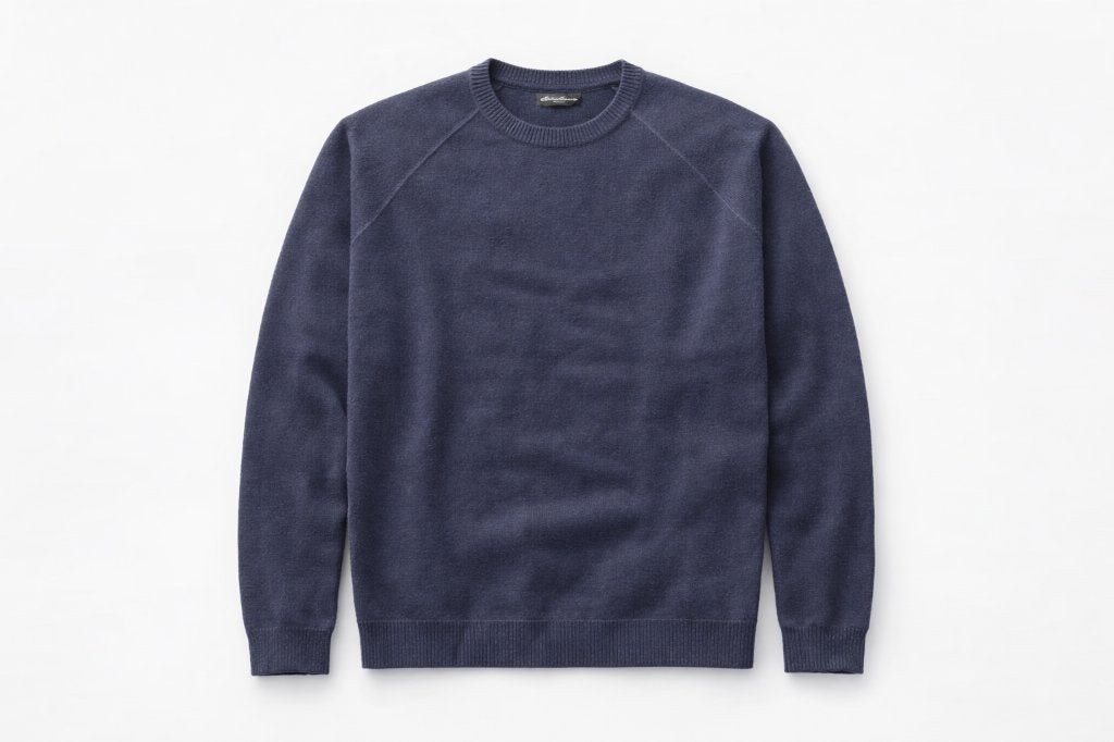 Blauw Eddie Bauer trui – XL – Katoen / Nylon / Wol, Eddie Bauer, Blauw, Maat 56/58 (XL), Ophalen of Verzenden