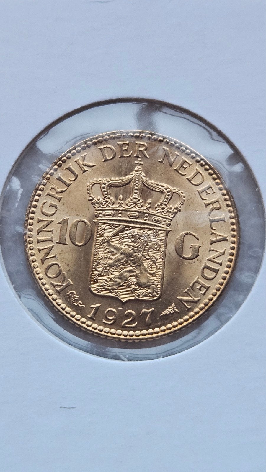 gouden tientje 1927, Ophalen of Verzenden, Overige waardes, Goud
