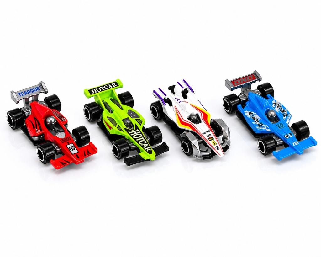 Partij vier modellen metalen miniatuur racewagens, Overige merken, NHP International, Ophalen of Verzenden, Info@nhp-international.com