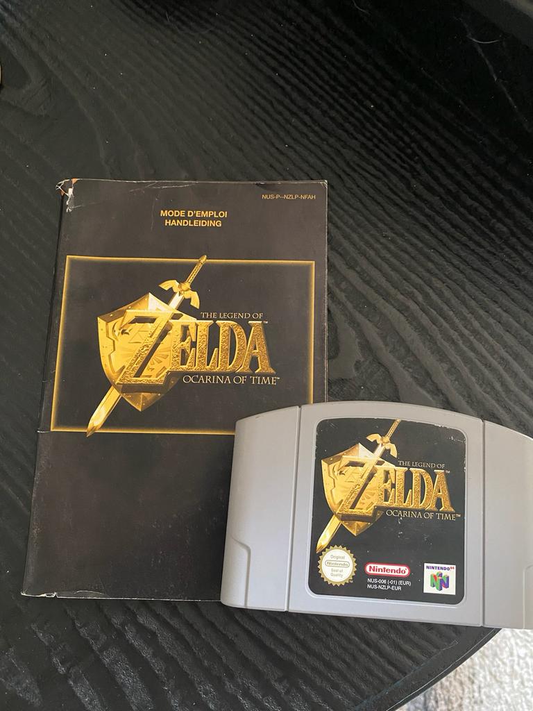 Nintendo 64 Zelda: Ocarina of Time met handleiding, Avontuur en Actie, Gebruikt, 1 speler, Ophalen of Verzenden