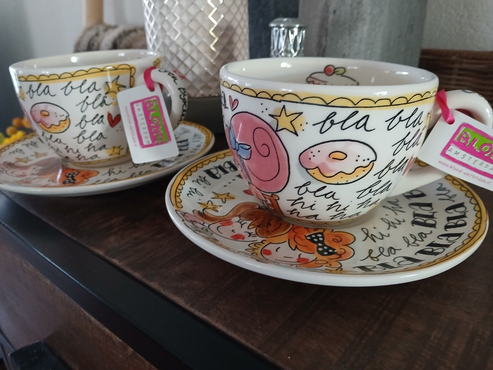 Blond Amsterdam grote kop en schotel, Huis en Inrichting, Keuken | Servies, Ophalen of Verzenden, Zo goed als nieuw, Aardewerk