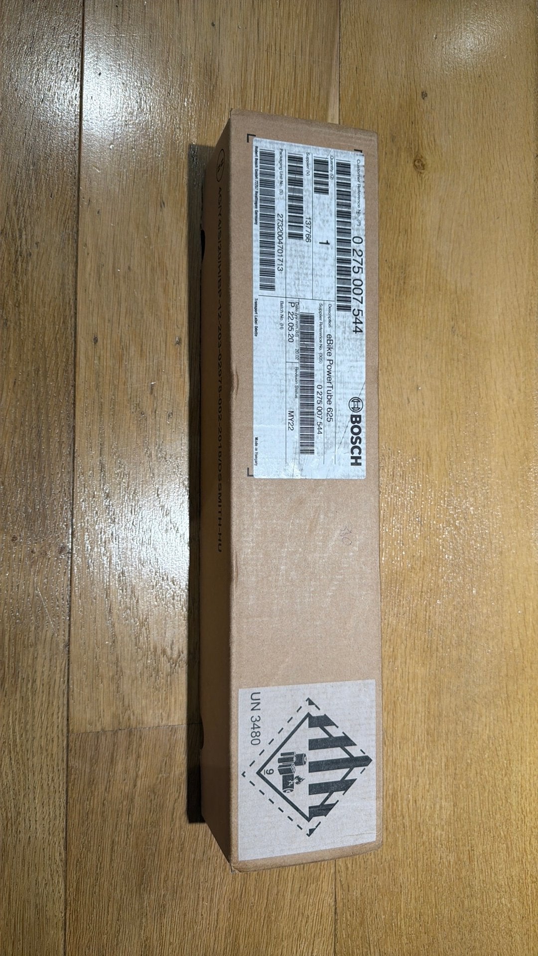 Bosch accu Powertube 625 Verticaal, Ophalen, Amstelveen@fietshuys.nl, Sandbergplein 24B 1181ZX Amstelveen, Nieuw