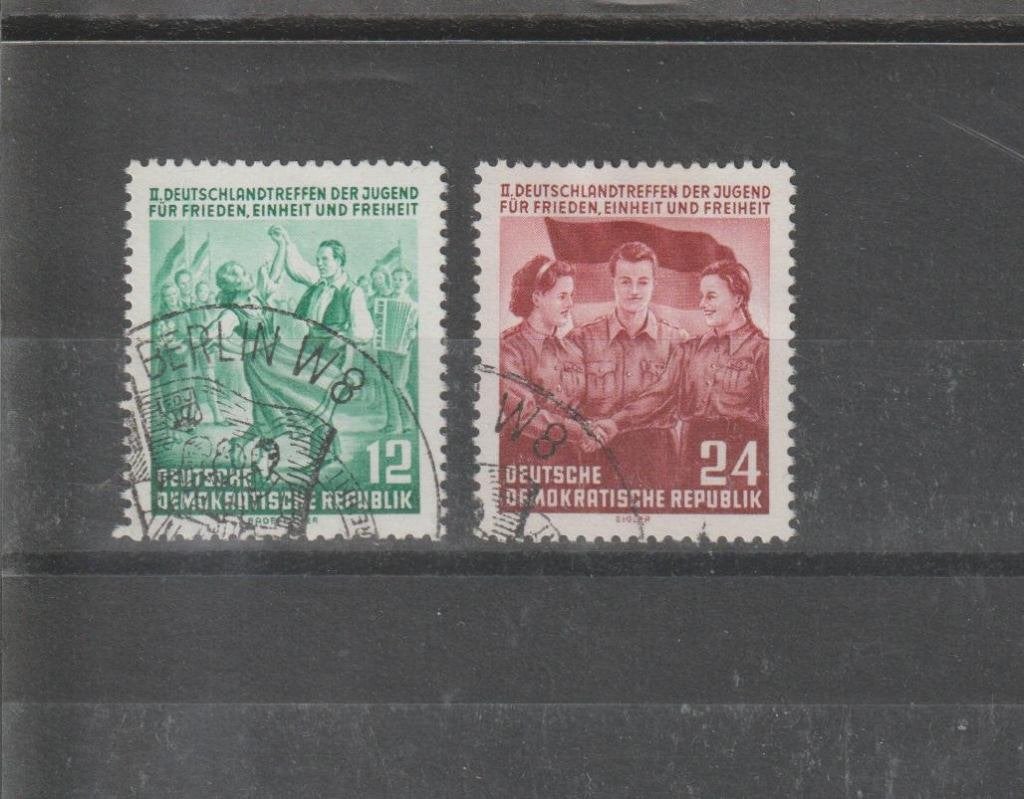 DDR 1954, Michel 428 t/m 429, Gestempeld., Ophalen of Verzenden, DDR, Gestempeld